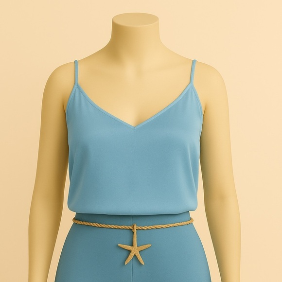 Forever 21 Tops - Forever 21 Aqua Blue Strappy Top